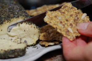 Chevre with Herbes de Provence and Seed Crackers